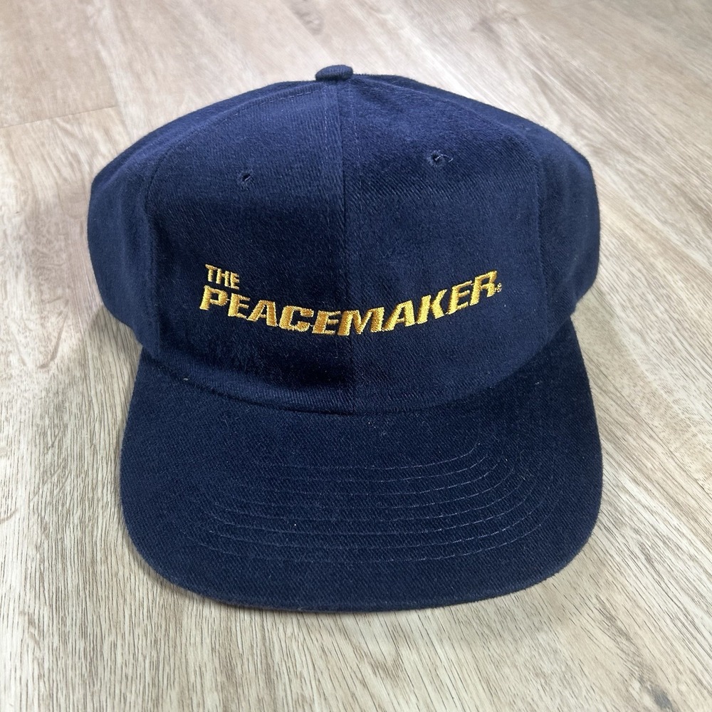 VTG 1997 The Peacemaker Strapback Hat Movie Nissin Blue Cap